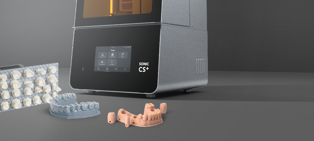Phrozen Sonic CS+ dental 3D printer for smile-ready dental printing solutions.